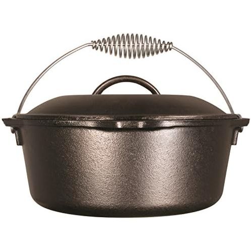 롯지 Lodge 4,7Liter/5Quart Hange Gusseisen Dutch Oven/Auflaufform (mit Spirale Henkel)