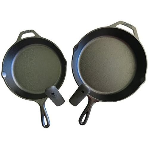 롯지 [아마존베스트]Lodge Seasoned Cast Iron Skillet Bundle, 12 and 10.25 (Set of 2) Cast Iron Frying Pans. Bonus Included: 2 Premium Lodge Silicone Handle Holders