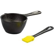 [아마존베스트]Lodge LMPB21 Cast Iron Silicone Brush Melting Pot, 15.2 oz, Black