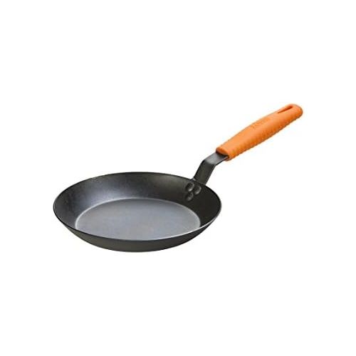 롯지 [아마존베스트]Lodge Manufacturing Company CRS10HH61 carbon steel skillet, 10-inch, Black/Orange