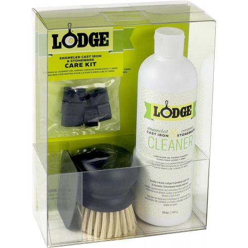 롯지 [아마존베스트]Lodge Enameled Cast Iron & Ceramic Stoneware Care Kit (Acrylic Box)