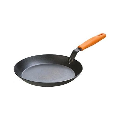 롯지 [아마존베스트]Lodge Manufacturing Company CRS12HH61 carbon steel skillet, 12, Black/Orange