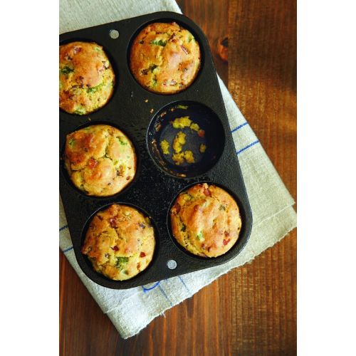 롯지 [아마존베스트]Lodge L5P3 Cast Iron Cookware Mini Muffin/Cornbread Pan, Pre-Seasoned