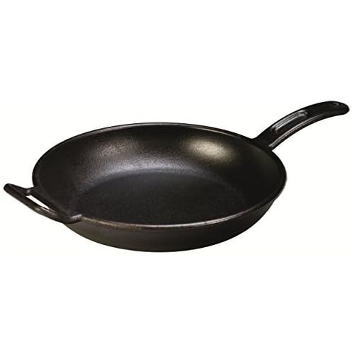 롯지 [아마존베스트]Lodge Pro-Logic 12 Inch Cast Iron Skillet. Cast Iron Skillet with Dual Handles and Sloped Sides.