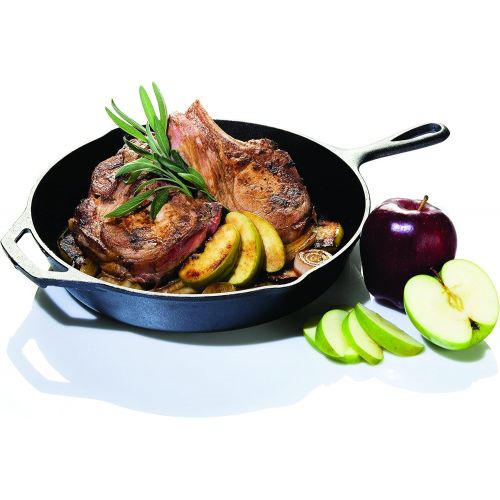 롯지 [아마존베스트]Lodge Seasoned Cast Iron 3 Skillet Bundle. 12 inches and 10.25 inches with 8 inch Set of 3 Cast Iron Frying Pans