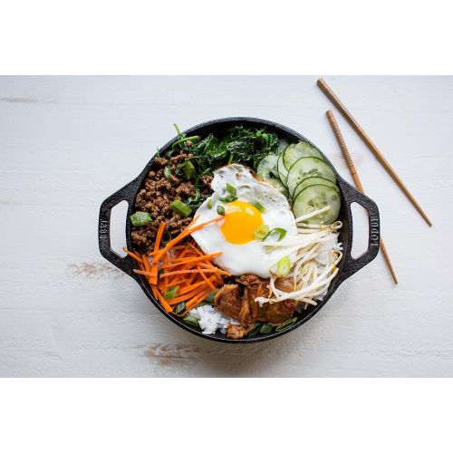 롯지 [아마존베스트]Lodge 9 Inch Cast Iron Mini Wok w/ Loop Handles