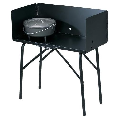 롯지 [아마존베스트]Lodge A5-7 Camp Cooking Table, 26 x 16 x 32, Black