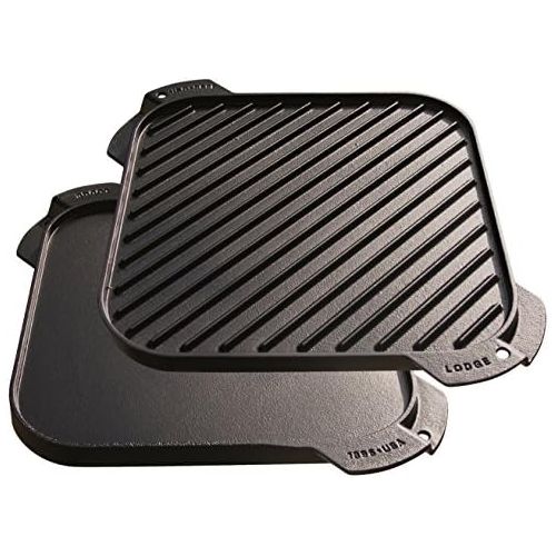 롯지 [아마존베스트]Lodge LSRG3 Cast Iron Single-Burner Reversible Grill/Griddle, 10.5-inch