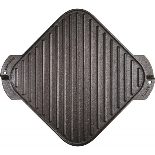 롯지 [아마존베스트]Lodge LSRG3 Cast Iron Single-Burner Reversible Grill/Griddle, 10.5-inch