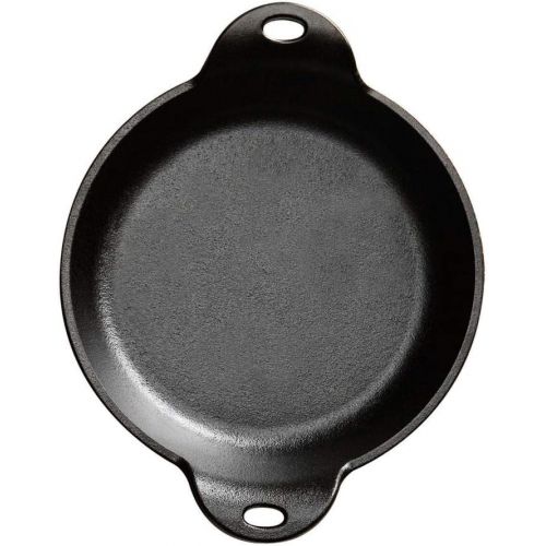 롯지 [아마존베스트]Lodge HMSRD Heat Enhanced and Seasoned Cast Iron Round Mini Server, 14-Ounce, Black