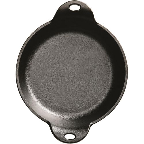 롯지 [아마존베스트]Lodge HMSRD Heat Enhanced and Seasoned Cast Iron Round Mini Server, 14-Ounce, Black