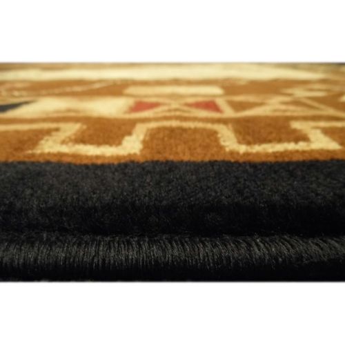 롯지 [아마존베스트]Cabin Area Rug # 381 Lodge (7 Ft. 7 In. X 10 Ft. 6 In.)