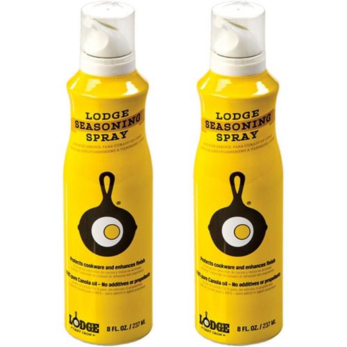 롯지 [아마존베스트]Lodge Canola Oil 8 Ounce Seasoning Spray, Set of 2