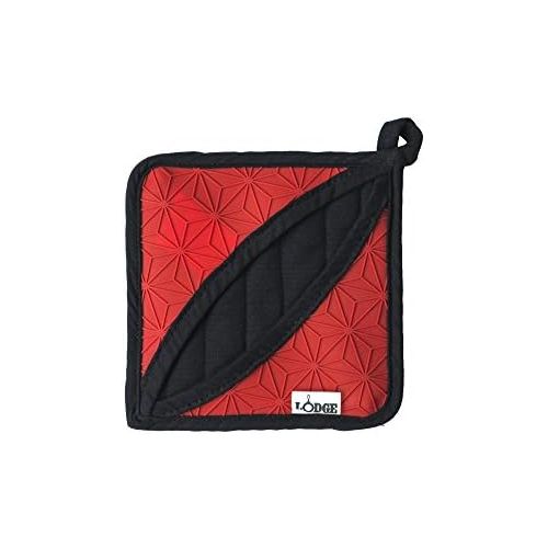 롯지 [아마존베스트]Lodge Manufacturing Company ASFPH41 trivet/potholder, Red/Black