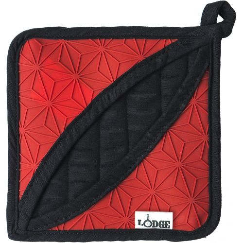 롯지 [아마존베스트]Lodge Manufacturing Company ASFPH41 trivet/potholder, Red/Black