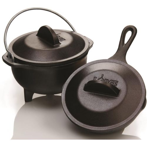 롯지 Lodge H5MIC Cookware Cover, Cast Iron, 5 inch, Black