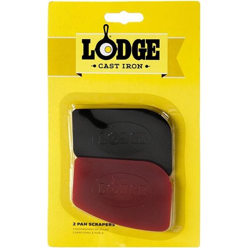 롯지 Lodge Polycarbonate Red and Black Pan Scraper, Set of 6