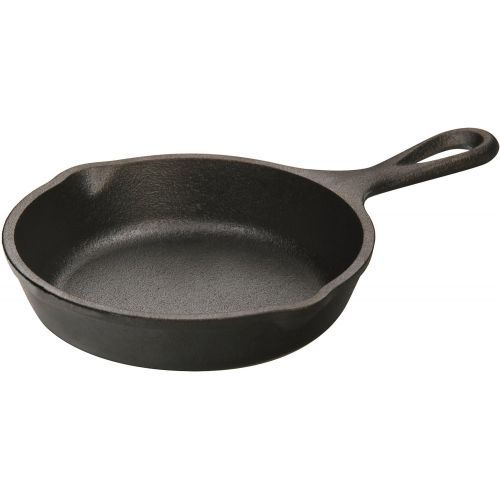 롯지 Lodge H5MS Heat Treated Miniature Skillet, Cast Iron, 5, Black