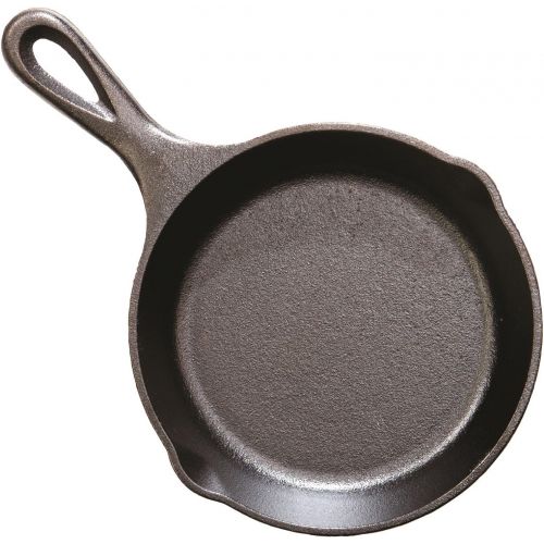 롯지 Lodge H5MS Heat Treated Miniature Skillet, Cast Iron, 5, Black