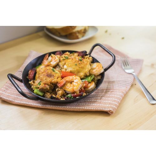 롯지 Lodge Manufacturing Company CRS8DLH carbon steel skillet, 8, Black