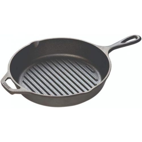 롯지 Lodge L8GP3 Cast Iron Grill Pan, 10.25-inch