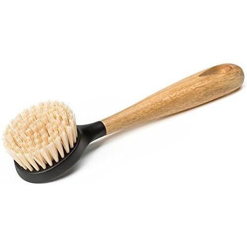 롯지 Lodge Seasoned Cast Iron Skillet with Scrub Brush- 12 inch Cast Iron Frying Pan With 10 inch Bristle Brush