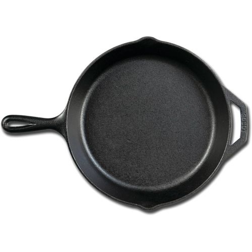 롯지 Lodge Seasoned Cast Iron Skillet with Tempered Glass Lid (10.25 Inch) - Cast Iron Frying Pan With Lid Set.