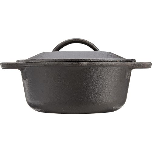 롯지 Lodge L1SP3 Cast Iron Serving Pot, 1 Qt, Black