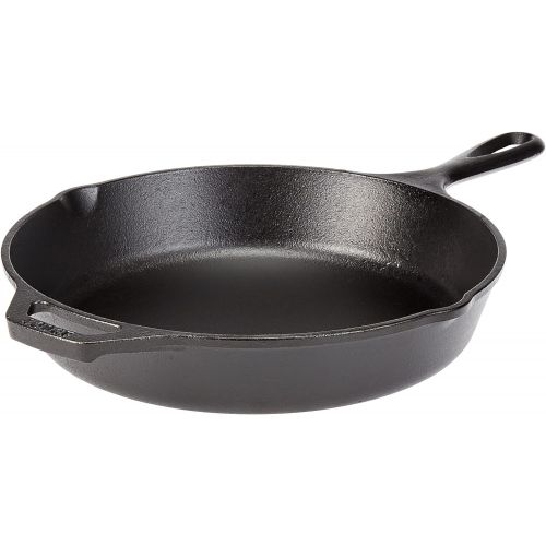 롯지 Lodge L8SK3 Cast Iron Skillet and Ready for Stove Top or Oven Use, 10.25, Black