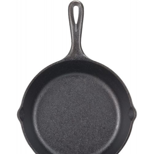 롯지 Lodge L8SK3 Cast Iron Skillet and Ready for Stove Top or Oven Use, 10.25, Black