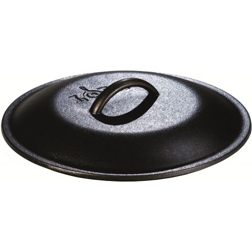 롯지 Lodge 3 Quart Cast Iron Deep Skillet with Lid. Covered Cast Iron Skillet for Deep Frying and and Bread Baking.