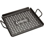 Lodge CRSGP12 Carbon Steel Grilling Pan, Pre-Seasoned, 12-inch