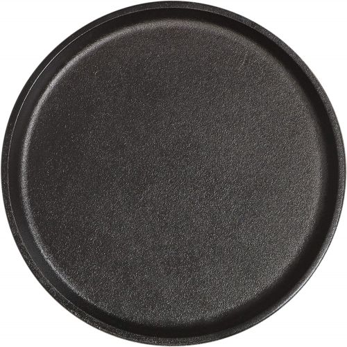 롯지 Lodge Cast Iron 9.25 Round Handless Serving Griddle, Black