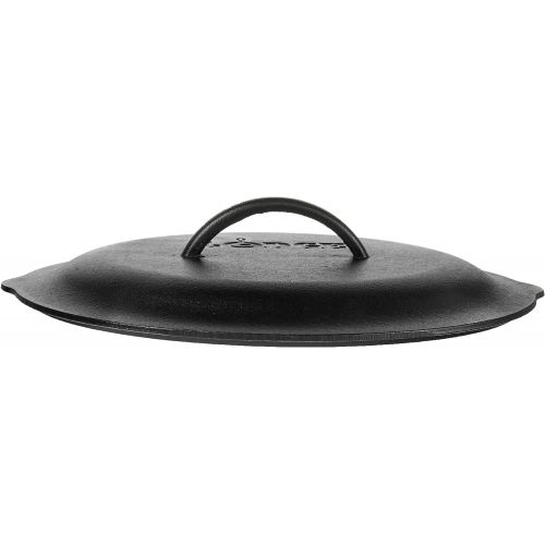 롯지 Lodge 12 Inch Cast Iron Lid. Classic 12-Inch Cast Iron Cover Lid with Handle and Interior Basting Tips.