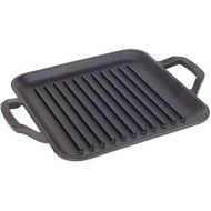 Lodge Chef Collection 11 Inch Cast Iron Chef Style Square Grill Pan. Ergonomic Handles, Grill Lines and Seasoning Are Ready for the Kitchen or Campfire. Made from Quality Materials