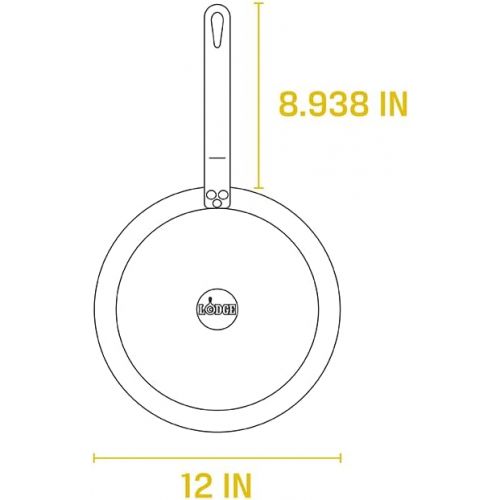 롯지 Lodge Carbon Steel Skillet, Pre-Seasoned, 12-inch