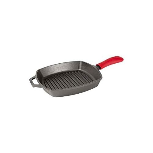 롯지 Lodge Silicone Hot Cast Iron Skillet Handle Holder, 5-5/8 L x 2, Red