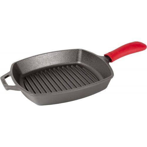 롯지 Lodge Silicone Hot Cast Iron Skillet Handle Holder, 5-5/8 L x 2, Red