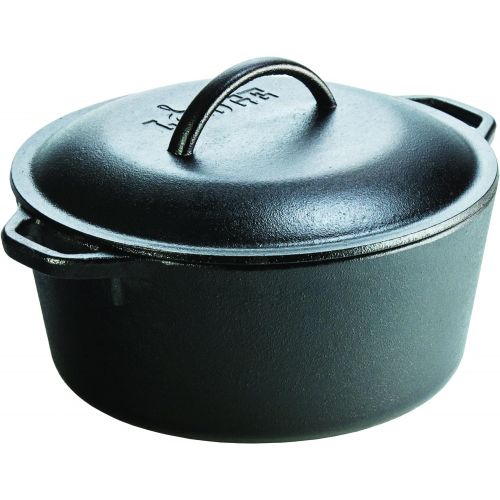 롯지 Lodge Pre-Seasoned Cast Iron 5 Piece Set, Black