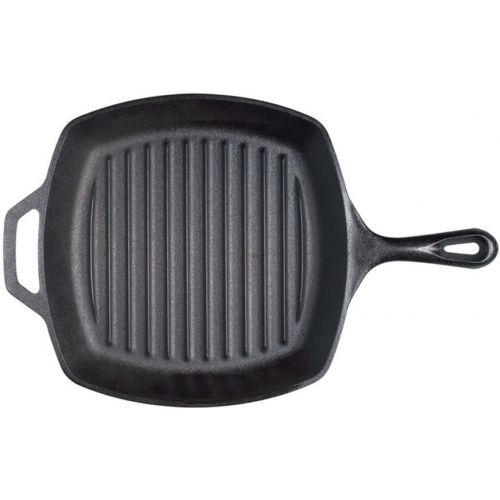 롯지 [무료배송]Lodge Cast Iron Grill Pan, 10.5 inch, Black