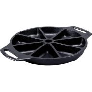 Lodge BW8WP 8 Seasoned Cast Iron Wedge Pan, Black