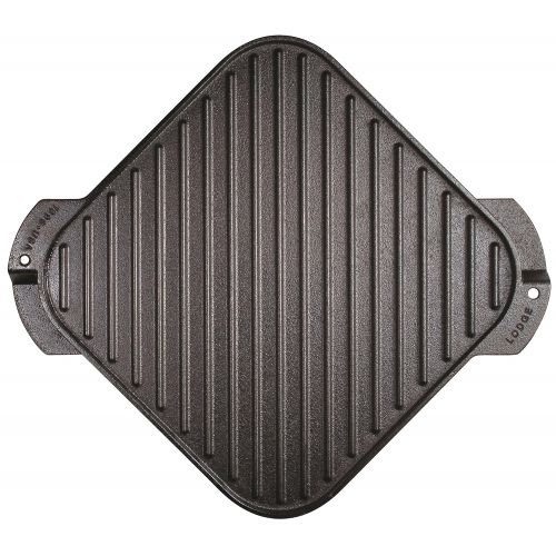 롯지 Lodge LSRG3 Cast Iron Single-Burner Reversible Grill/Griddle, 10.5-inch