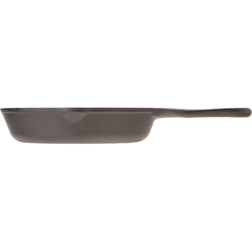 롯지 Lodge Cast Iron Grill Pan, 6.5 Inch, Black