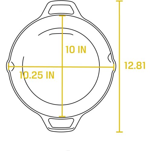 롯지 Lodge Skillet, Dual Handle Pan, 10.25