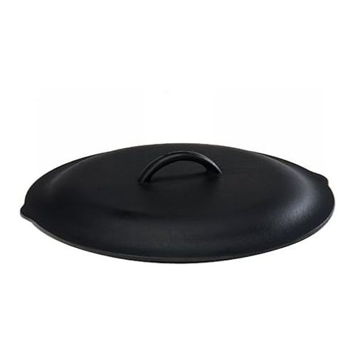 롯지 Lodge 12 Inch Cast Iron Lid. Classic 12-Inch Cast Iron Cover Lid with Handle and Interior Basting Tips.