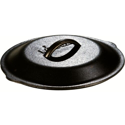 롯지 Lodge 12 Inch Cast Iron Lid. Classic 12-Inch Cast Iron Cover Lid with Handle and Interior Basting Tips.