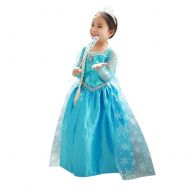 Loel loel Princess Inspired Girls Snow Queen Party Costume Dress