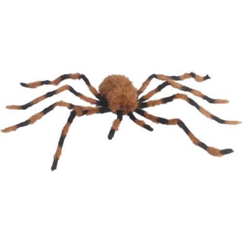  Loftus Giant Furry Spider Halloween 41 Decoration Prop, Brown Black