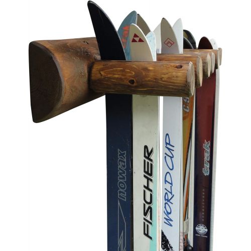  [아마존베스트]Log Kayak Rack 6 Place Wall Ski Rack