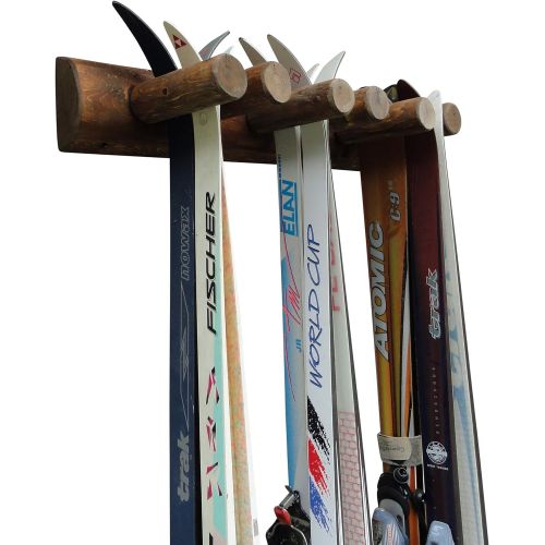  [아마존베스트]Log Kayak Rack 6 Place Wall Ski Rack